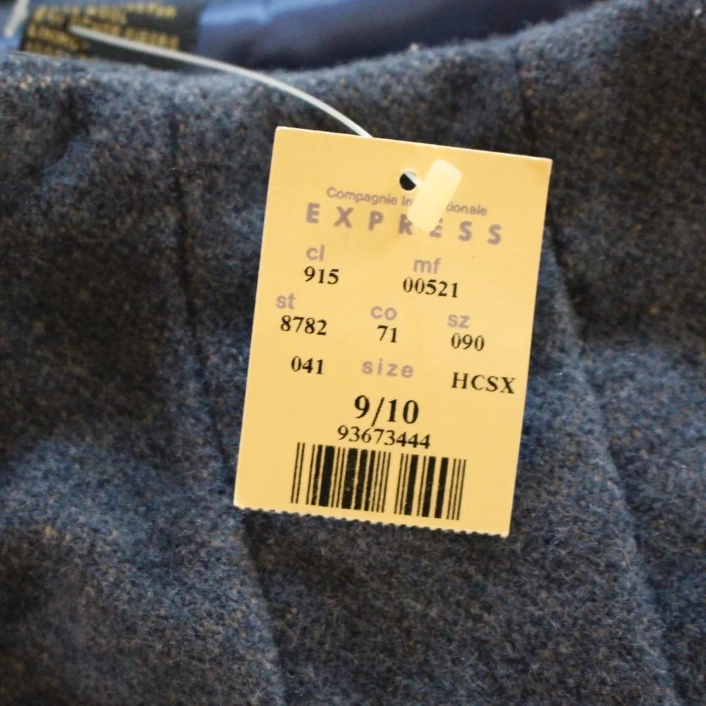 Express, Vintage Navajo wool blend Striped Midi wrap Skirt with button closure - Picture 7 of 10